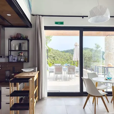 Mit Privaten Pools Und Meerblick By Interhome 펜션 스키아토스 타운